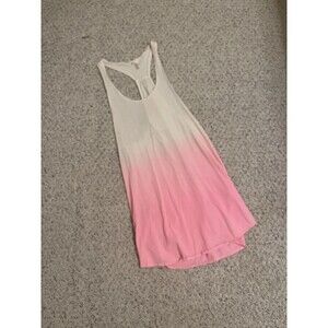 Orageous White and Pink Ombré Women’s Swim Cover Up Medium